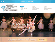 Tablet Screenshot of msmetroballet.com